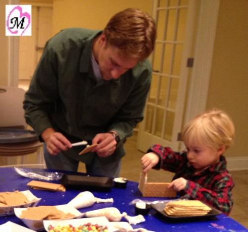 making gingerbread houses
