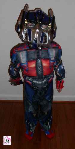 3 Year Old Wearing Optimus Prime Costume