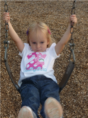 swinging on swing