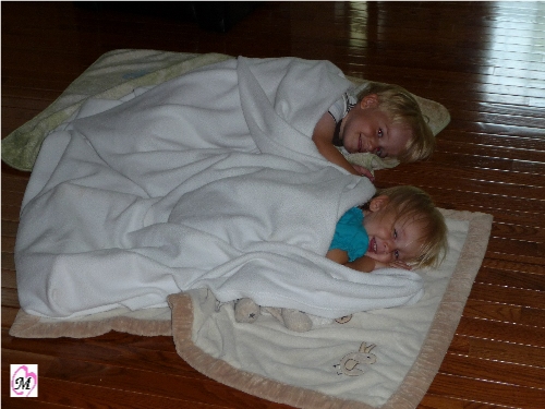 Kids Pretending to Sleep