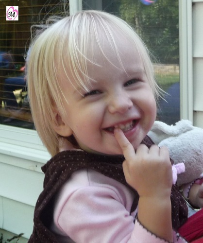 23 month old smiling
