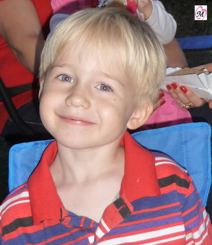 4 year old camping 