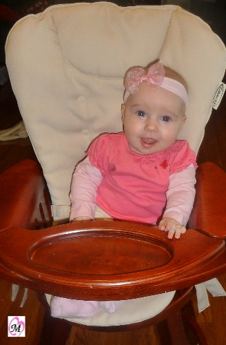 infant in highchair