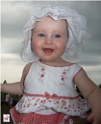7 month old smiling