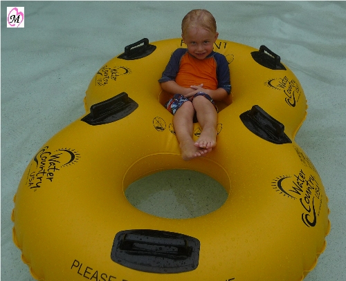 4 Year Old on Raft