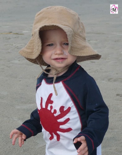 Toddler at beach