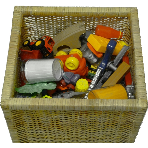 Toy Mess - Organize with Clear Storage Bags