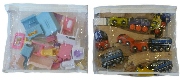 Store baby doll supplies, toy trains in clear bags