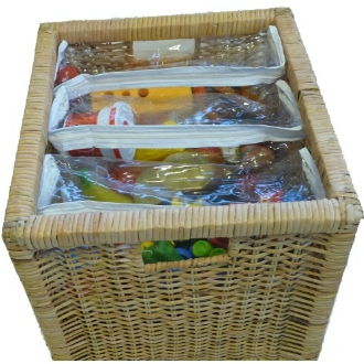 Clear Storage Bags easily fit in storage bins